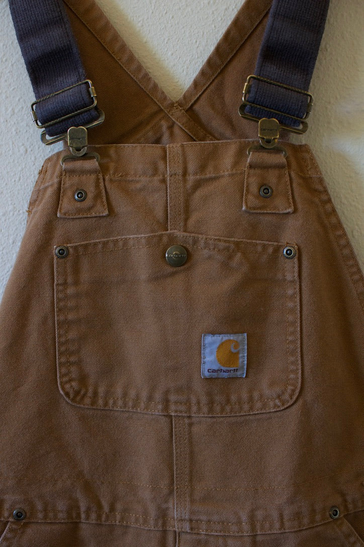 Carhartt Boys' Duck Washed Bib Overall