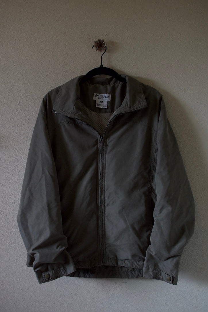 Columbia Green Lightweight Lined Full-Zip Jacket