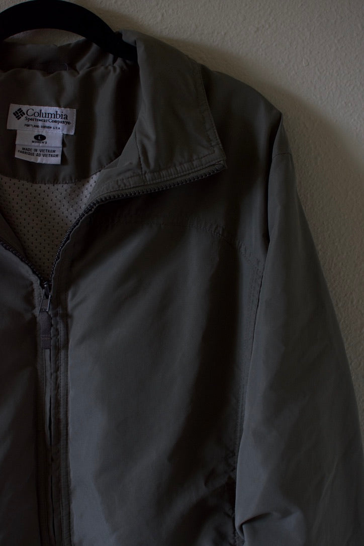 Columbia Green Lightweight Lined Full-Zip Jacket