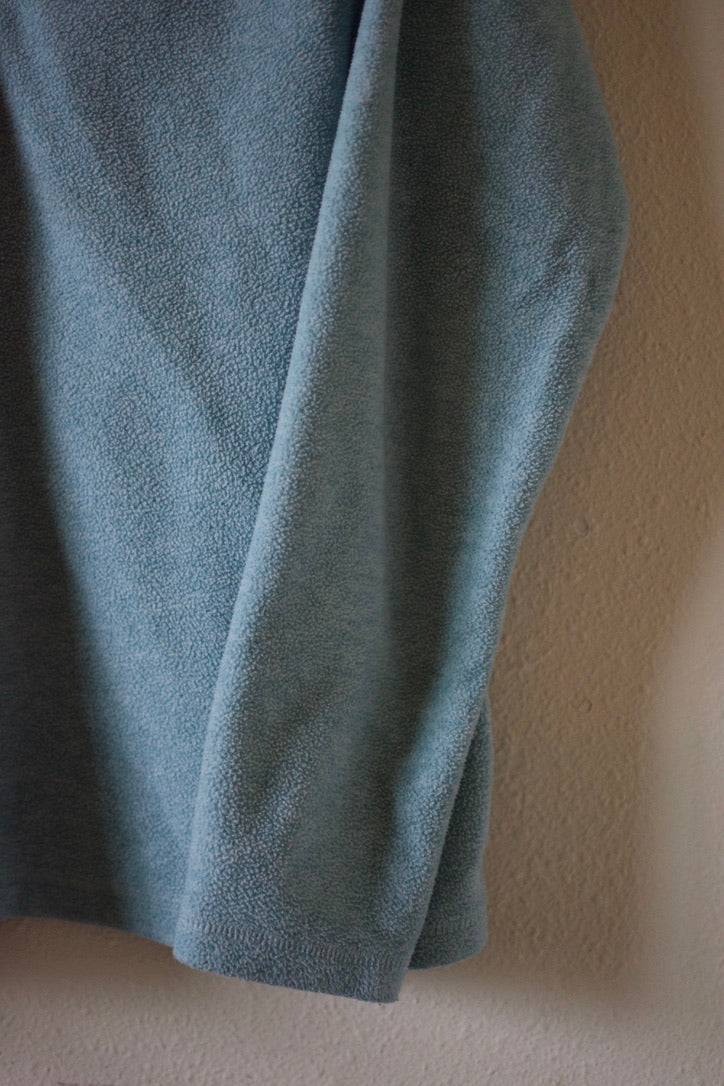Eddie Bauer Blue Fleece Quarter Zip Sweatshirt