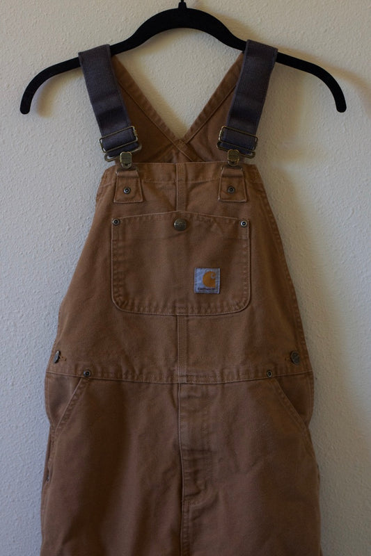 Carhartt Boys' Duck Washed Bib Overall