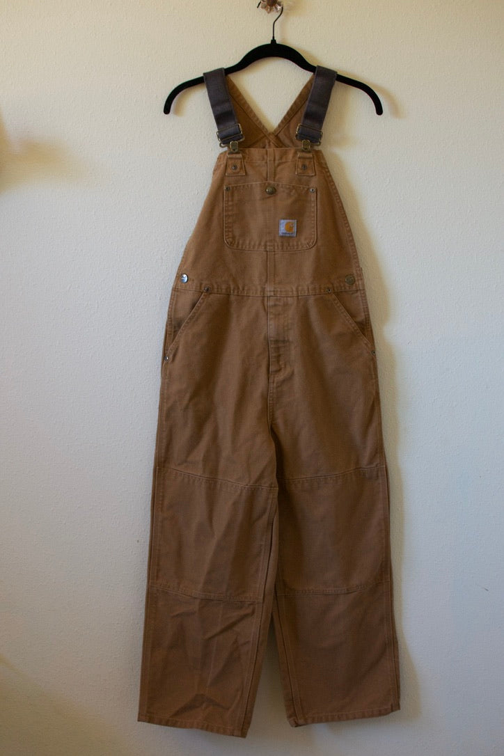 Carhartt Boys' Duck Washed Bib Overall