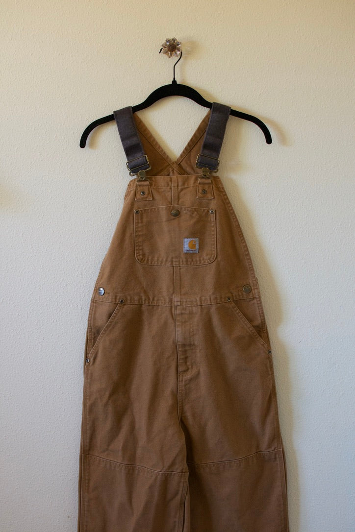 Carhartt Boys' Duck Washed Bib Overall