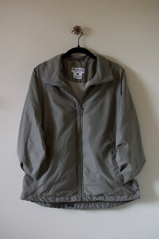 Columbia Green Lightweight Lined Full-Zip Jacket